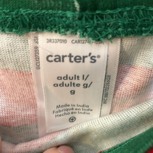 CARTER'S NWT Size L Adult 2-Piece Christmas Jingle All The Way Snug Fit Pajamas - Picture 10 of 11